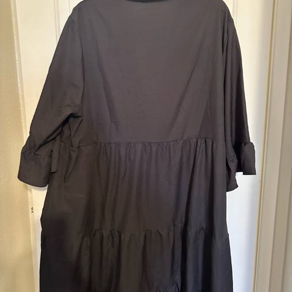 BloomChic size 22-24 Black Dress with Colorful faux Embroidery print. - Picture 6 of 7